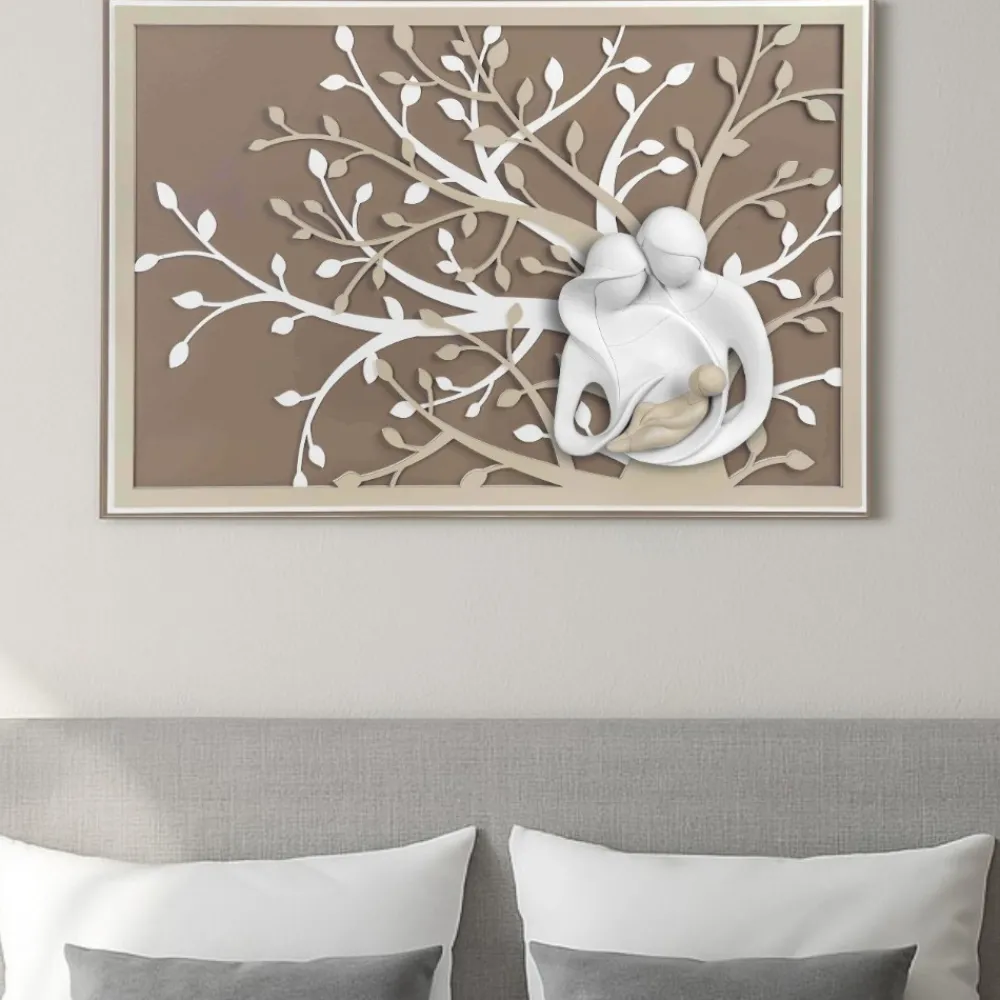 Capezzali-Bongelli Preziosi Capezzale moderno 70x48 sacra famiglia nocciola