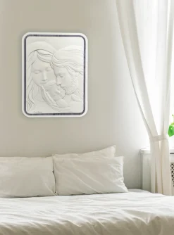 Capezzali-Bongelli Preziosi Capezzale moderno 45x48 sacra famiglia rovere