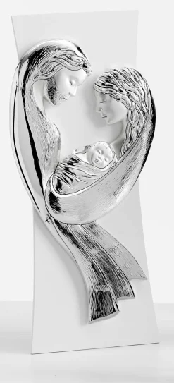 Capezzali-Selezionato da Mazzolaluce Capezzale sacra famiglia bianco argento classico