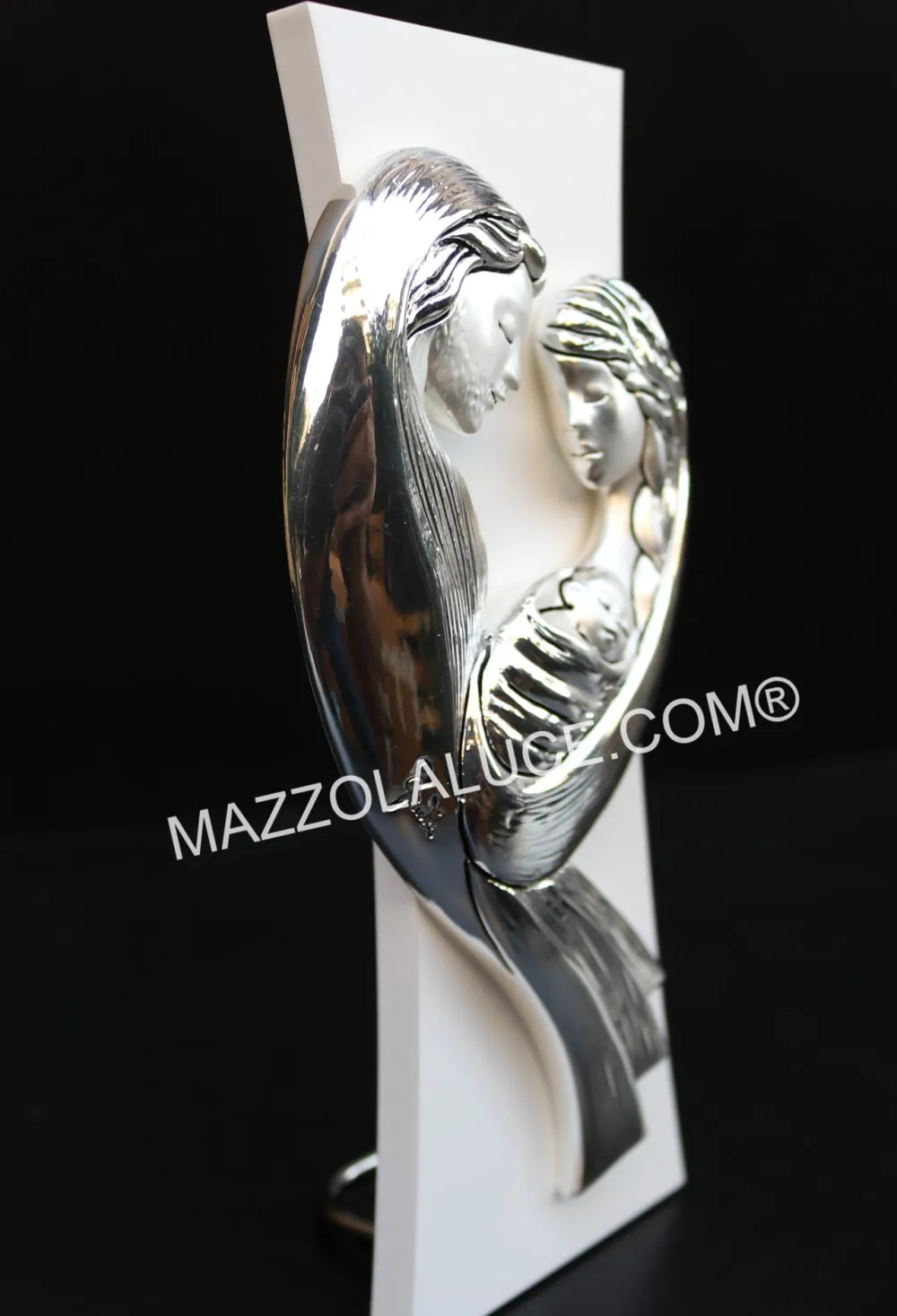Capezzali-Selezionato da Mazzolaluce Capezzale sacra famiglia bianco argento classico