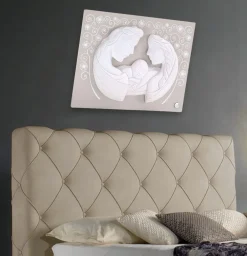 Capezzali-Selezionato da Mazzolaluce Capezzale sacra famiglia bianco tortora 45x34