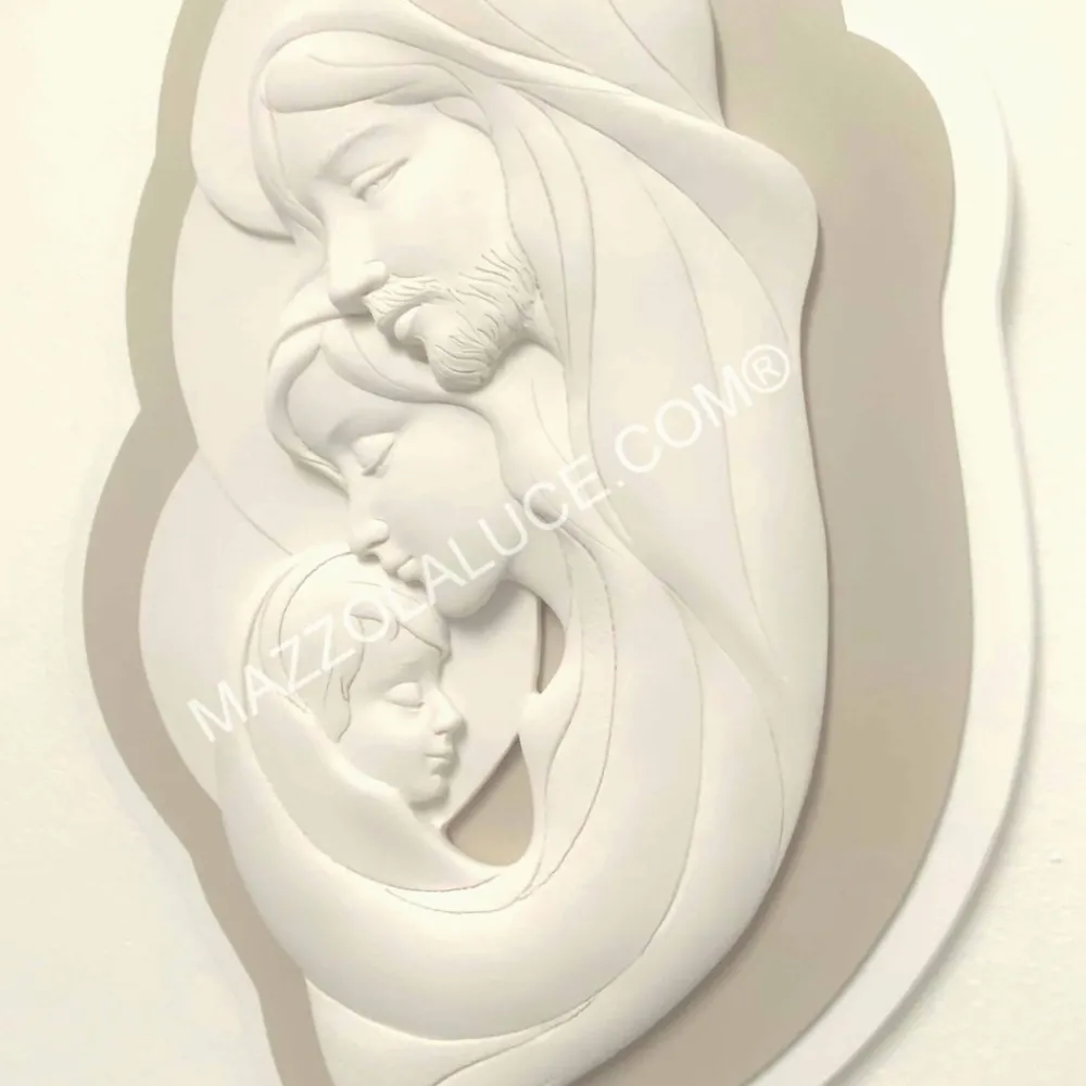 Capezzali-Bongelli Preziosi Capezzale sacra famiglia 35x50 nocciola