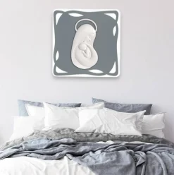 Capezzali-Bongelli Preziosi Capezzale 62x62 maternita grigio moderna