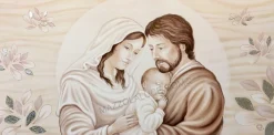 Capezzali-Selezionato da Mazzolaluce Capoletto cclassico 120x60 quadro capezzale sacra famiglia