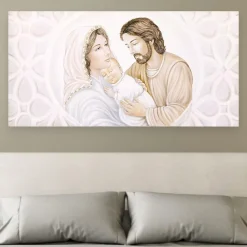 Capezzali-Selezionato da Mazzolaluce Capoletto dipinto sacra famiglia 120x60 quadro capezzale classico