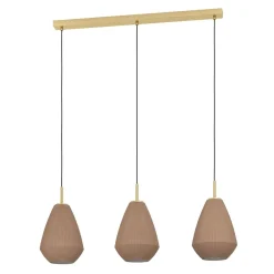 Lampadari Cucina-Eglo Caprarola lampadario da cucina in vetro satinato