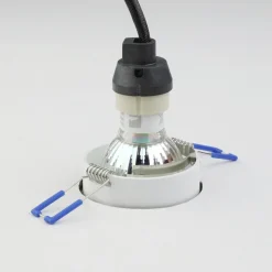 Faretti Da Incasso-Eglo Carosso faretto rotondo bianco bordo nero da incasso a soffitto