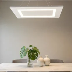Lampadari Moderni-Top Light Carpet lampadario bianco led moderno 91w da salotto
