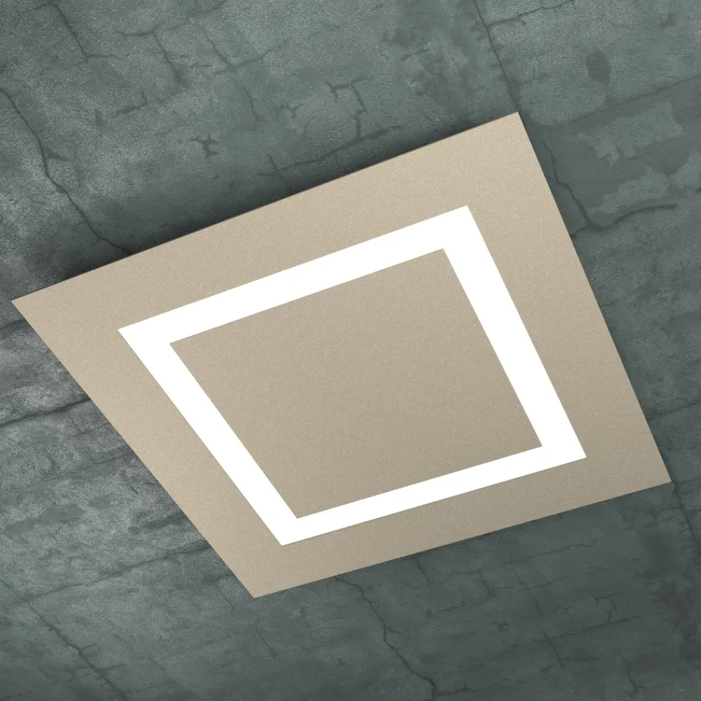Plafoniere Moderne-Top Light Carpet toplight plafoniera da cucina moderna sabbia design quadrata