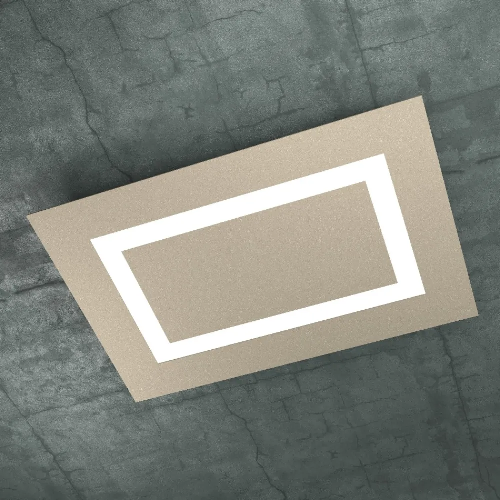 Plafoniere Moderne-Top Light Carpet toplight plafoniera led 91w sabbia design moderna