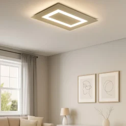 Plafoniere Moderne-Top Light Carpet plafoniera moderna da cucina sabbia rettangolare