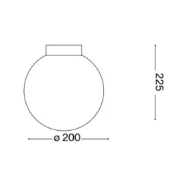 Applique Da Parete-Ideal Lux Carta ap1 d20 applique carta 20cm effetto carta g9