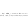 Accessori-Selezionato da Mazzolaluce Cavo 3 poli (r-v-l) precablato 1.5mt con 2 connettori maschio per cod 8856
