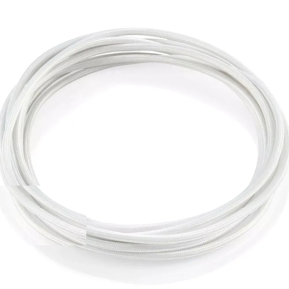 Accessori-Ideal Lux Cavo tessuto colore bianco 1 metro 5 mm