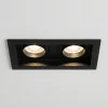 Faretti Da Incasso-Selezionato da Mazzolaluce Cestello faretto da incasso controsoffitto nero 2 luci orientabili