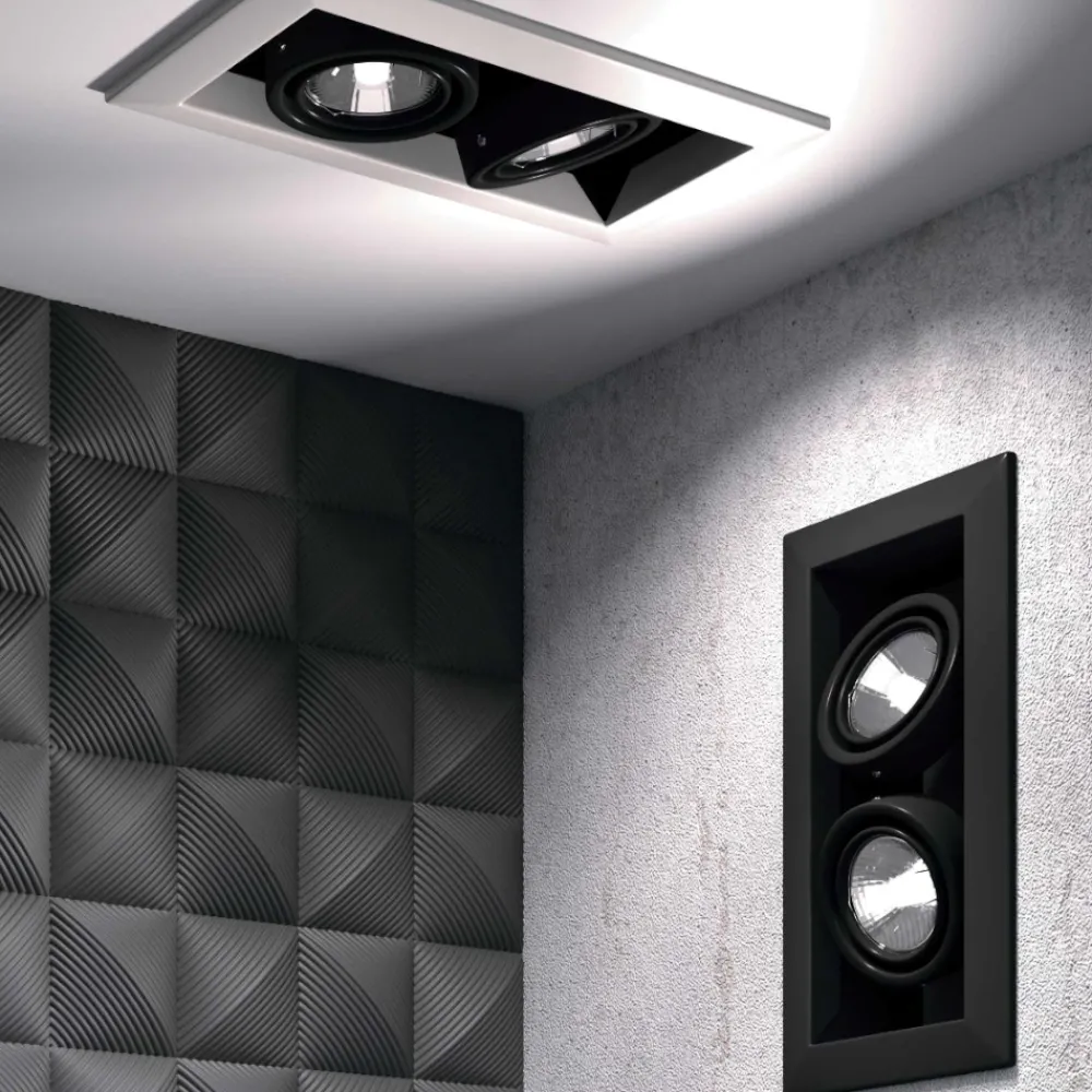Faretti Da Incasso-Maytoni Cestello faretto da incasso soffitto nero metal modern