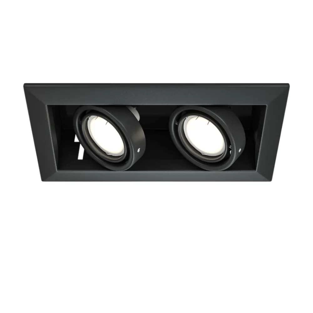Faretti Da Incasso-Maytoni Cestello faretto da incasso soffitto nero metal modern