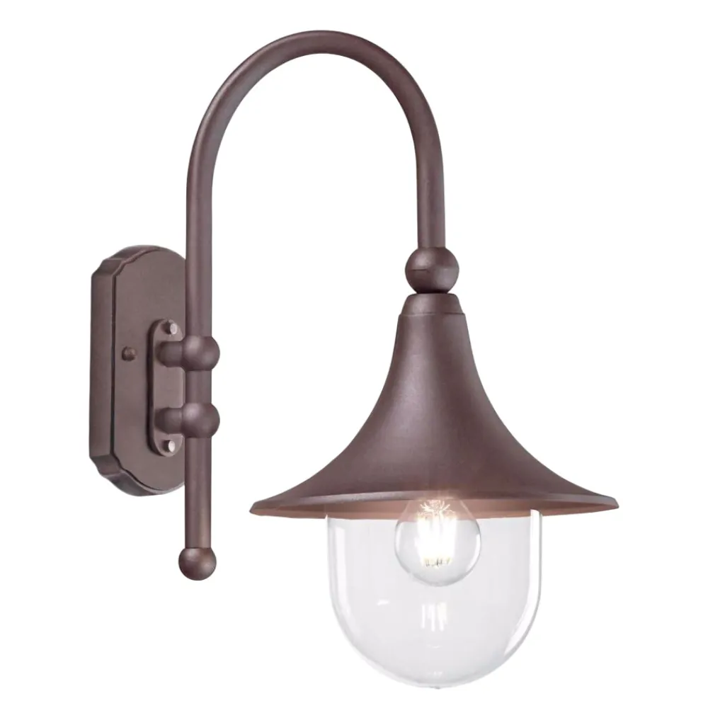 Applique Da Esterno-Ideal Lux Cima ap1 applique lanterna da esterno marrone