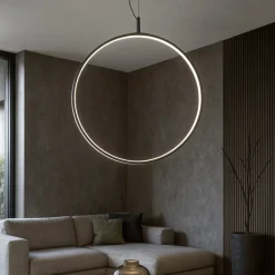 Lampadari Moderni-Ideal Lux Circus lampadario design nero led 33w 3000k