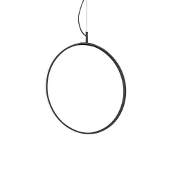 Lampadari Moderni-Ideal Lux Circus nero lampadario particolare design cerchio led 29w 3000k