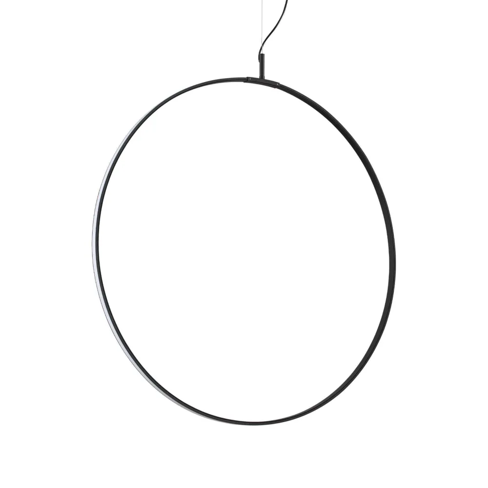 Lampadari Moderni-Ideal Lux Circus sp d74 lampadario moderno nero led 3000k 36w