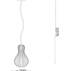 Lampade A Sospensione-Ideal Lux Citrus-3 sp1 lampada a sospensione legno per soggiorno