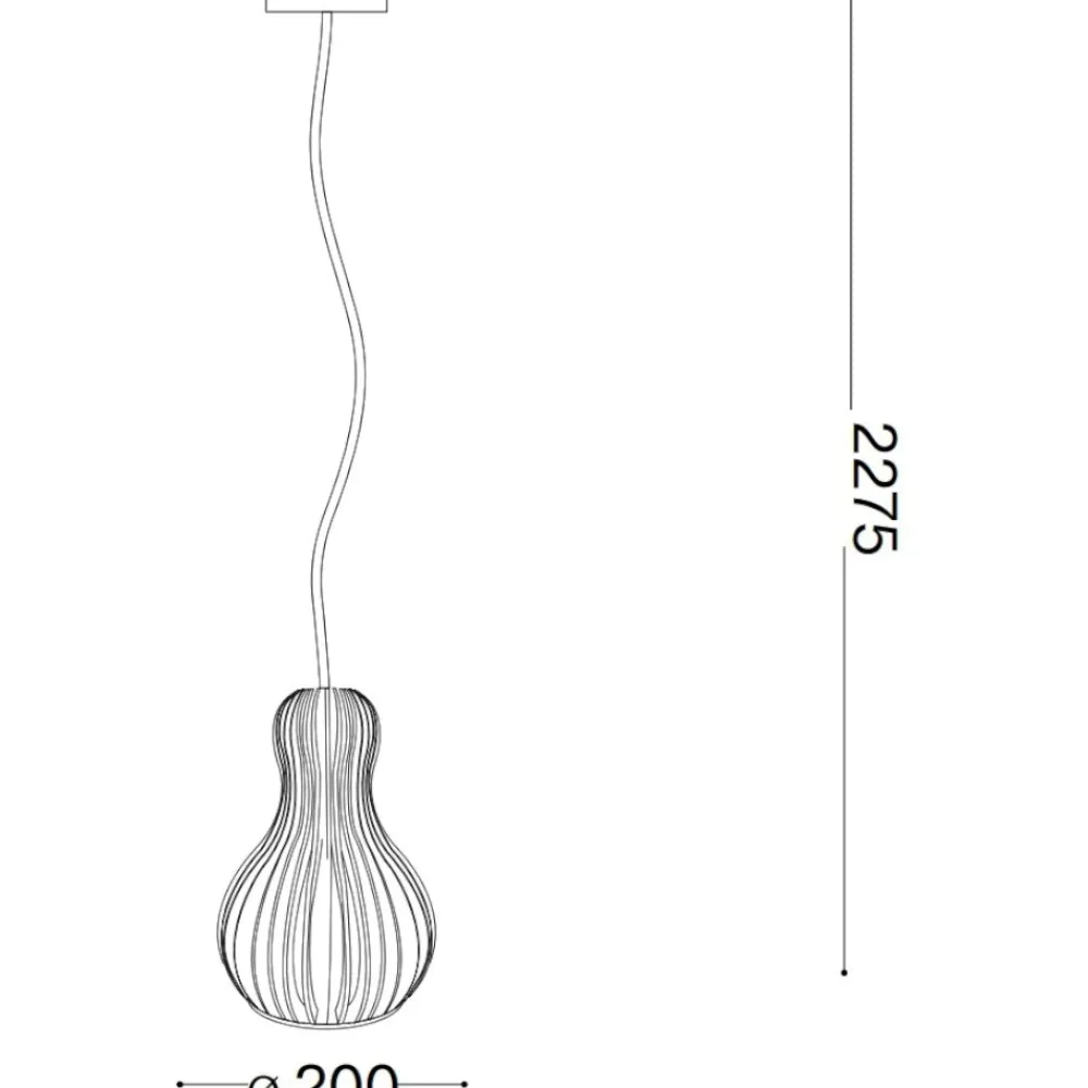 Lampade A Sospensione-Ideal Lux Citrus-3 sp1 lampada a sospensione legno per soggiorno