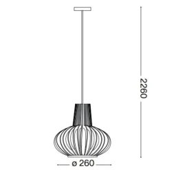 Lampade A Sospensione-Ideal Lux Citrus-2 sp1 lampada a sospensione legno