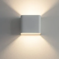 Applique Da Parete-Ideal Lux Click ap d10 applique led 5,5w 3000k cubo bianco