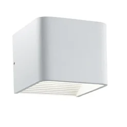 Applique Da Parete-Ideal Lux Click ap d10 applique led 5,5w 3000k cubo bianco