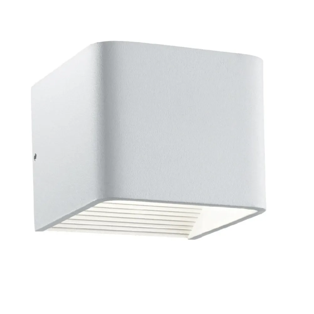 Applique Da Parete-Ideal Lux Click ap d10 applique led 5,5w 3000k cubo bianco