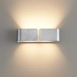 Applique Da Parete-Ideal Lux Clip ap2 mini applique moderna argento
