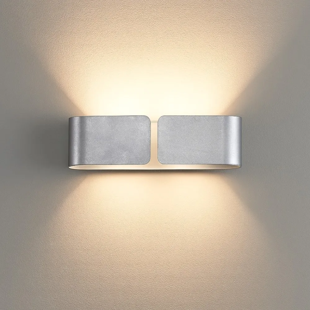 Applique Da Parete-Ideal Lux Clip ap2 mini applique moderna argento