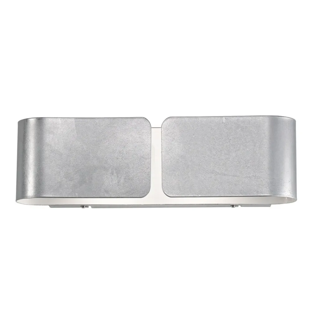 Applique Da Parete-Ideal Lux Clip ap2 mini applique moderna argento