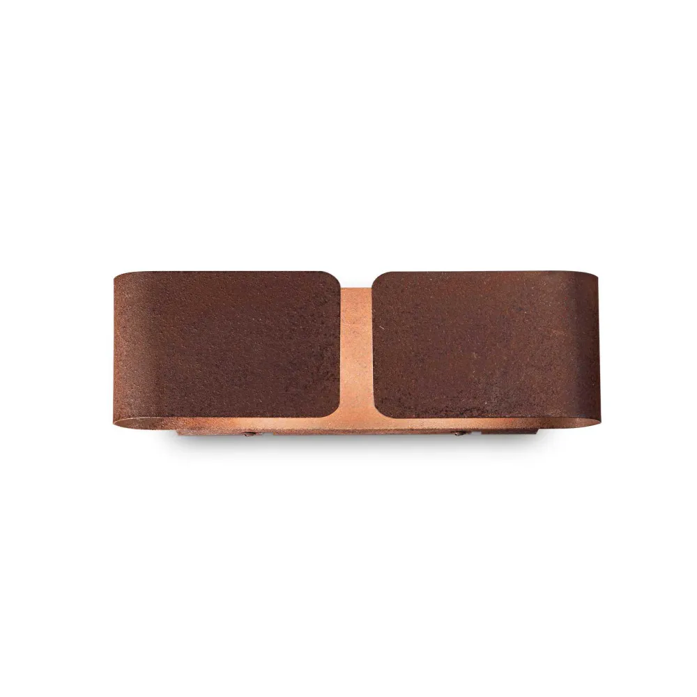 Applique Da Parete-Ideal Lux Clip ap2 mini applique moderna corten per interni