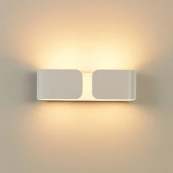 Applique Da Parete-Ideal Lux Clip ap2 mini lampada da parete bianco applique da interno