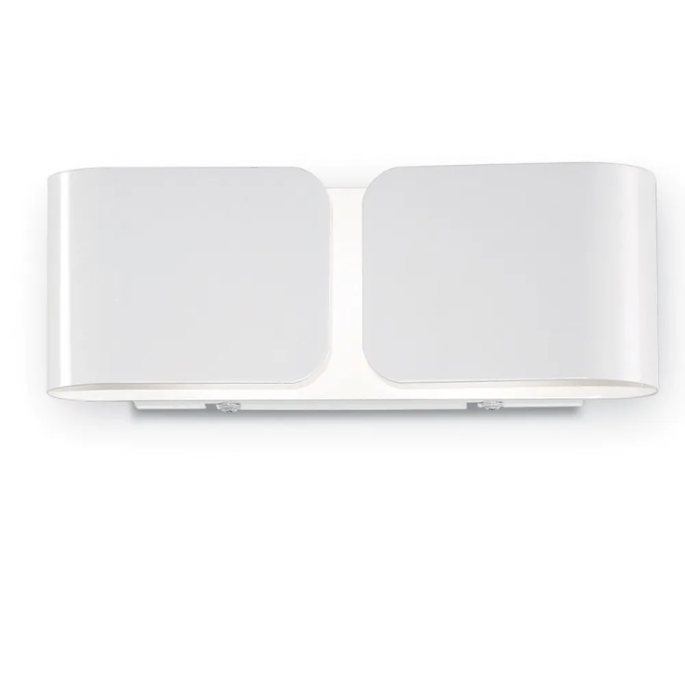 Applique Da Parete-Ideal Lux Clip ap2 mini lampada da parete bianco applique da interno
