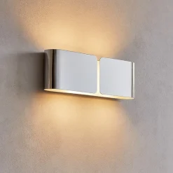 Applique Da Parete-Ideal Lux Clip ap2 small applique design moderna cromo
