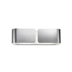 Applique Da Parete-Ideal Lux Clip ap2 small applique design moderna cromo