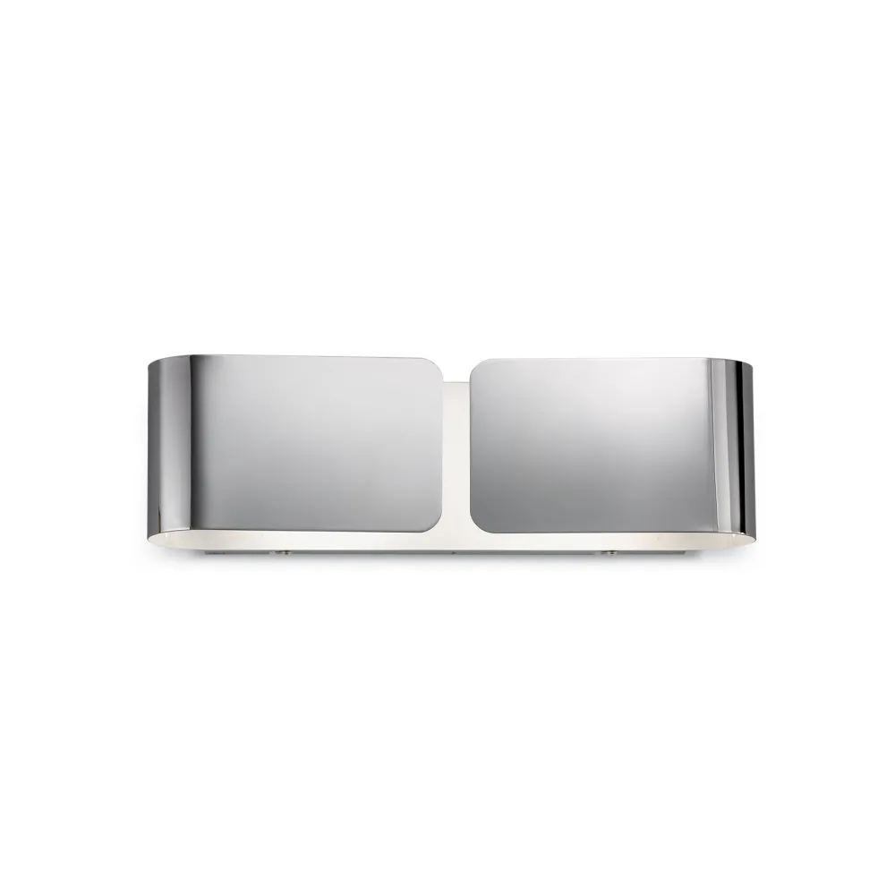 Applique Da Parete-Ideal Lux Clip ap2 small applique design moderna cromo