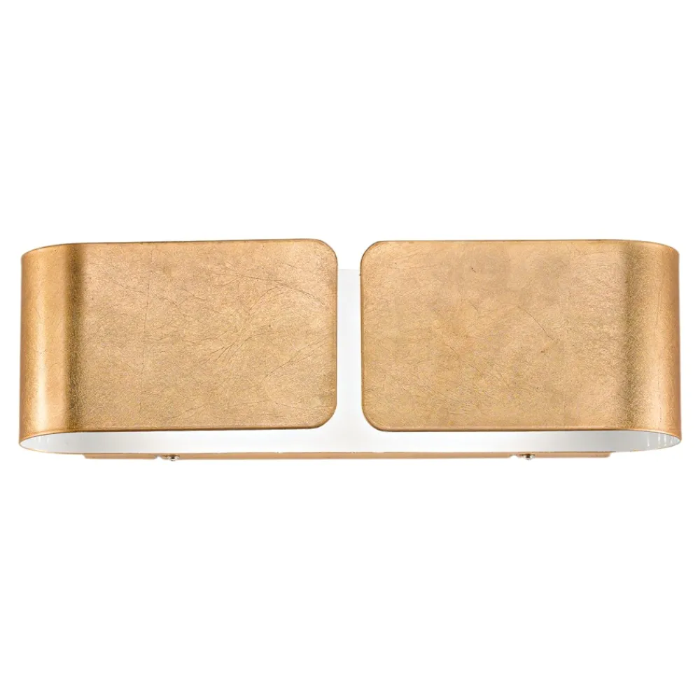 Applique Da Parete-Ideal Lux Clip ap2 small lampada da parete oro applique moderna