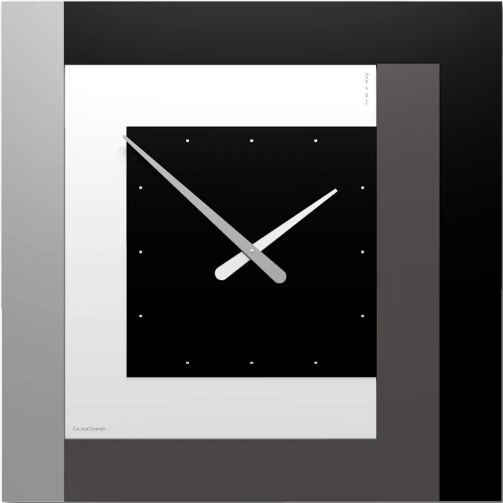 Orologi Da Parete Moderni-Selezionato da Mazzolaluce Clock63 moderno orologio da parete nero