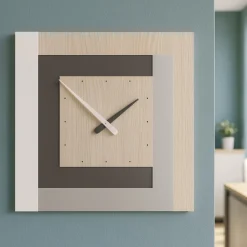 Orologi Da Parete Moderni-Selezionato da Mazzolaluce Clock63 orologio a parete moderno rovere breeze