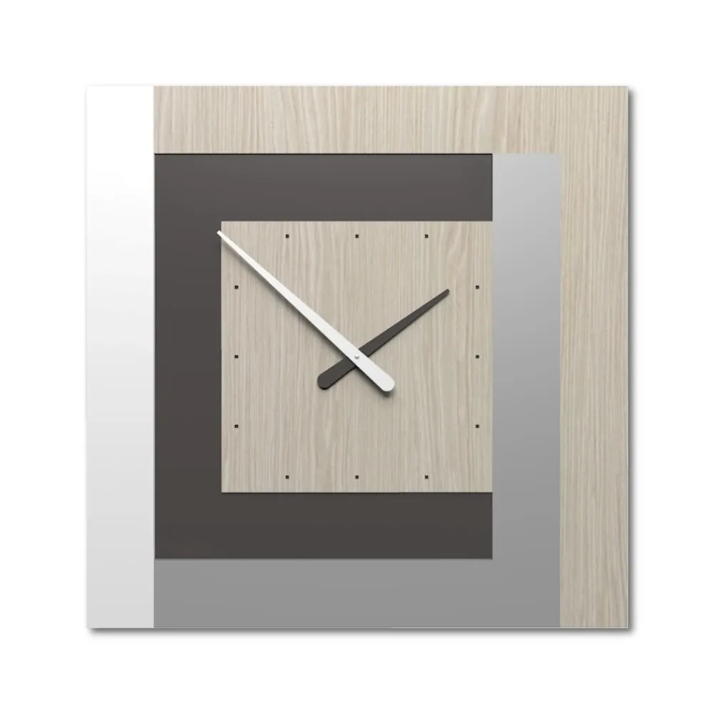 Orologi Da Parete Moderni-Selezionato da Mazzolaluce Clock63 orologio a parete moderno rovere breeze