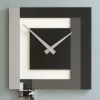 Orologi Da Parete Moderni-Selezionato da Mazzolaluce Clock40 stripes orologio moderno a parete nero bianco grigio