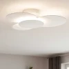 Plafoniere Moderne-Ideal Lux Cloud pl d52 plafoniera led led 33w 3000k nuvola bianco opaco