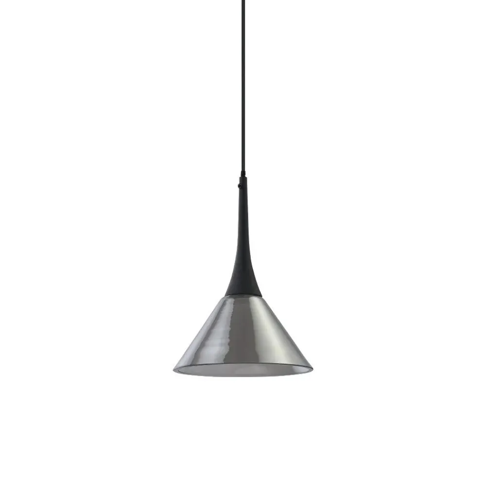 Lampade A Sospensione-Ideal Lux Cocktail lampada a sospensione per isola cucina fume led 3000k