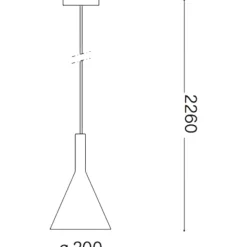 Lampade A Sospensione-Ideal Lux Cocktail sp1 small lampada a sospensione per isola vetro bianco forma cono