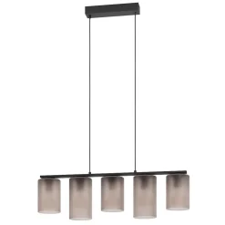 Lampadari Cucina-Eglo Colomera lampadario da cucina con portalampada in vetro opaco