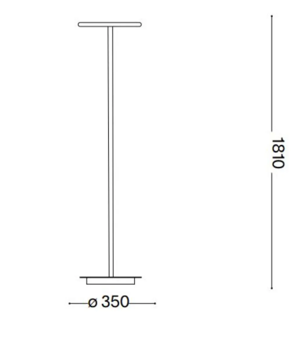 Lampade Da Terra-Ideal Lux Colonna pt4 lampada da terra moderna nera gx53 led 3000k